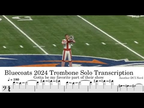 Bluecoats 2024 - Change is Everything - Trombone Solo Transcription
