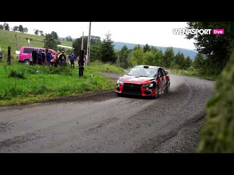Tyc/Koczewski Lancer Evo X - 1 Rajd Harenda - o włos od dzwona!