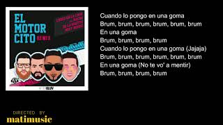 El Motorcito (Remix letra) lirico en la casa ft. Nacho, De La Ghetto &amp; Miky Woodz]