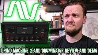 Video thumbnail for Audio Assault Grind Machine 2 and Druminator - Do they sound any good? Demo and review. by Taylor Danley