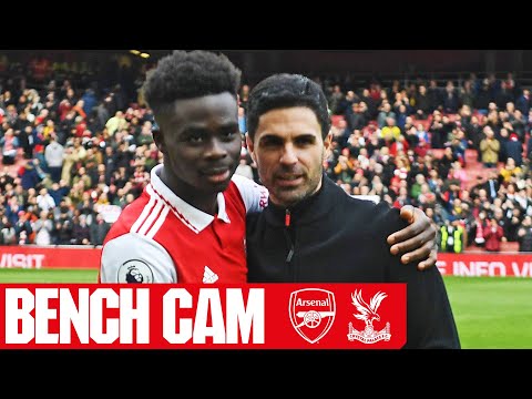 BENCH CAM | Arsenal v Crystal Palace (4-1) | The goals, actions, reactions and more
