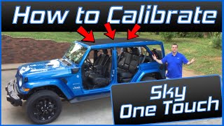 How to calibrate Sky One touch Jeep Wrangler 2021