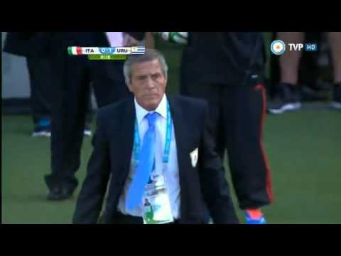 Italia  0   Uruguay 1  Mundial Brasil 2014 - Tv publica