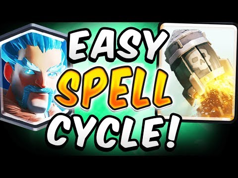 INSANE ROCKET CYCLE! ICE WIZARD XBOW DECK — Clash Royale