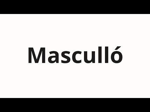 How to pronounce Masculló