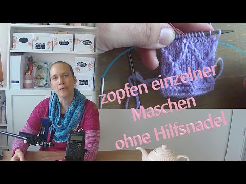 Slick yarn tutorial - braiding single stitches without a needle