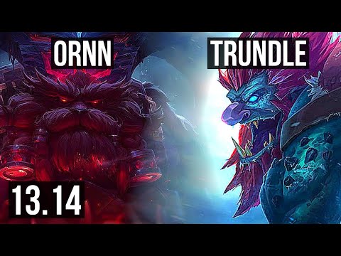 ORNN vs TRUNDLE (TOP) | 6/1/9, 1.7M mastery, 700+ games, Dominating | KR Diamond | 13.14