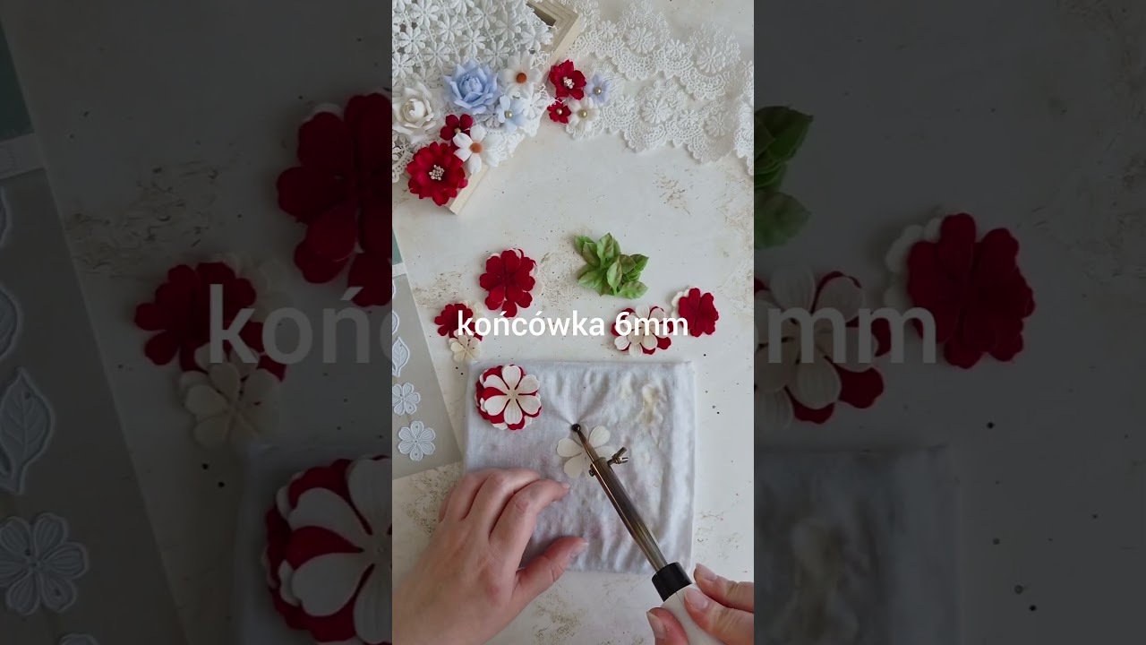 Kwiaty z tkaniny + video | Ewa