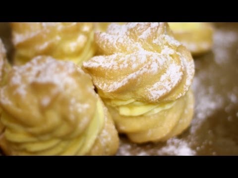 Princes krofne - Brandteigkrapfen mit Vanillencreme Rezept - Any Blum - Serie #8