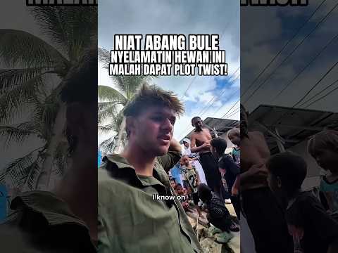 ABANG BULE KENA CULTURE SHOCK EXTREM 😆 #reaksibule #shorts #viralvideo