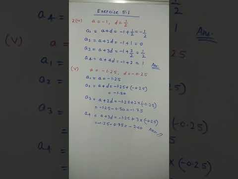 Class 10 Maths Exercise 5.1 Q 2 (iv), (v) important