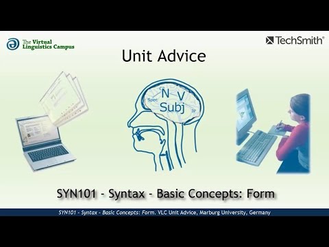 SYN101 - Unit Advice (Basic Concepts in Syntax)