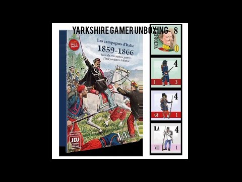 The Campaigns in Italy 1859 - 1866 Board Game by VaeVictis - A Yarkshire Gamer Unboxing