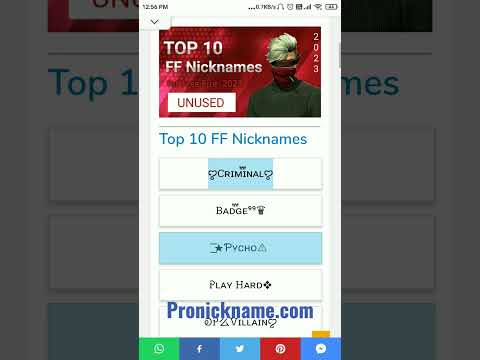 Free Fire Name Style 2023