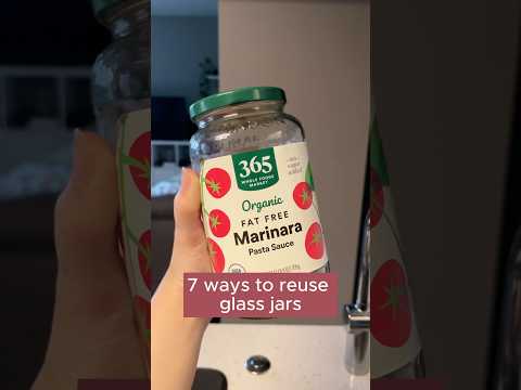 How to repurpose jars #recycle #recycling #zerowaste #homedecor #masonjar #tipsandtricks #upcycling