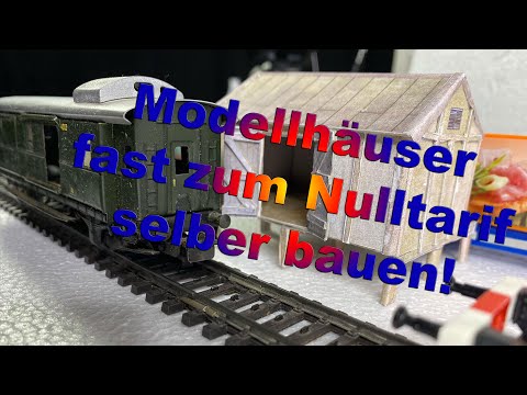 Better than 3D printing? Model houses in every scale for almost nothing! - Märklin H0 model railway