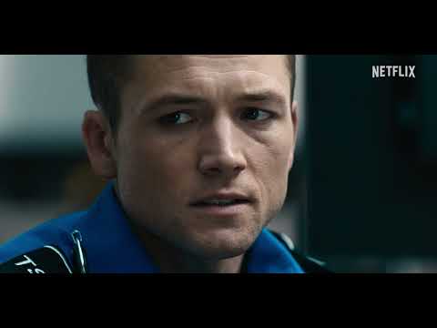 Carry-On (2024) official Netflix trailer frame with TSA checkpoint tension