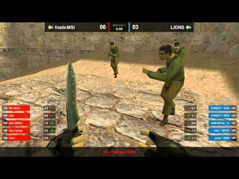 fnatic vs. lions map 2 dust2 dreamhack 2011