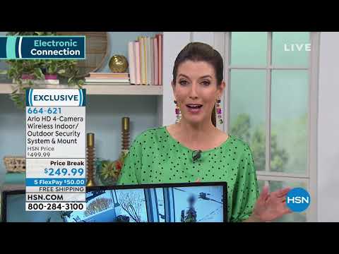 Arlo HD 4Camera Wireless Indoor/Outdoor Security System ...