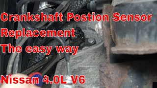 Crankshaft position sensor replacement Nissan 4.0L V6 Xterra Frontier Pathfinder