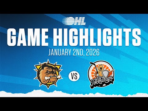 OHL Highlights: Brantford Bulldogs @ Guelph Storm Jan. 2, 2026