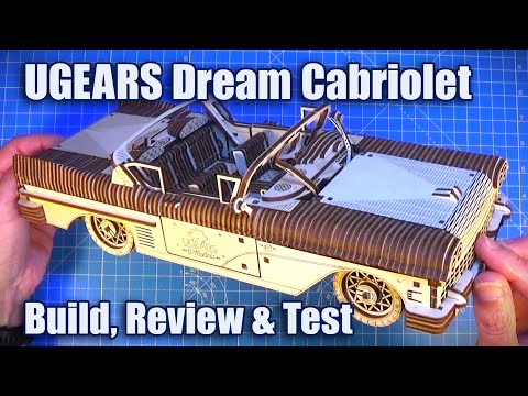 UGEARS Dream Cabriolet VM-05 Build & Review - Amazing 3D Wooden Mechanical Model