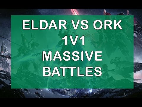 Dow3 - open beta Eldar vs Ork - Massive battles (Macha + Jain Zar + WraithLord)