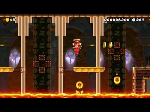 【マリオメーカー2】Uまさん - 【W1-4】リフトがいっぱいのお城 Lift Castle