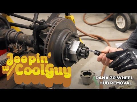 Jeep CJ7 Dana 30 Wide Track Axle 5 Bolt Wheel Hub Removal