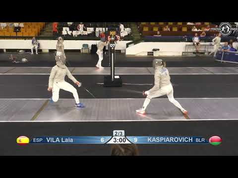 2018 T64 17 F S Individual Novi Sad SRB European Championships 7 VILA ESP vs KASPIAROVICH BLR