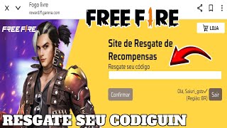 COMO RESGATAR CODIGUIN NO FREE FIRE! RESGATAR CÓDIGO DO FF NO SITE DA GARENA (RÁPIDO E FÁCIL)