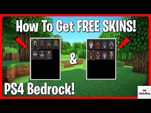 NickArg Playz - How to get FREE Skins in Minecraft Bedrock! (PS4 & MORE)