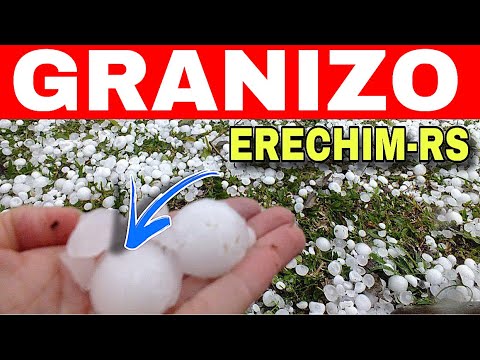 🚨CHUVA de GRANIZO e INSTABILIDADES atingem ERECHIM e REGIÃO nesta QUINTA-FEIRA, 06 DE AGOSTO￼￼￼