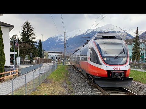 ÖBB Talent in Schaan-Vaduz | Eisenbahn in Liechtenstein | Baureihe 4023