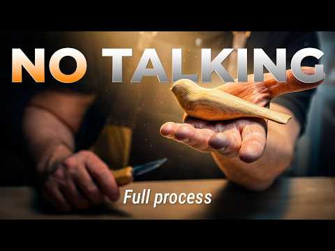 Carving a Comfort Bird From Wood — No Talking, Full Process | BeaverCraft