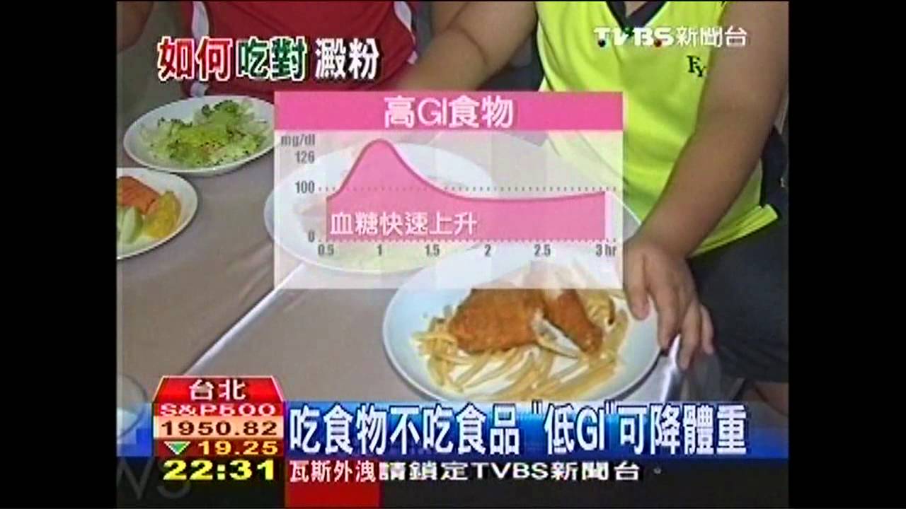吃食物不吃食品　「低GI飲食」降體重