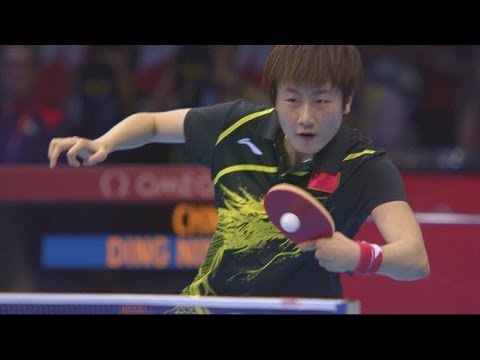 Ding (CHN) v Fukuhara (JPN) Full Women's Table Tennis Quarter-Final Replay - London 2012 Olympics