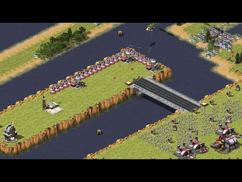 Red Alert 2 | Yuri's Revenge | 7 vs 1 | A Long Way To Enemy New Map Extra Hard AI