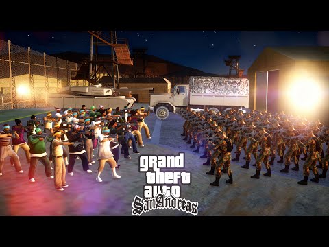 LOS SANTOS GANGS VS ARMY PART 2
