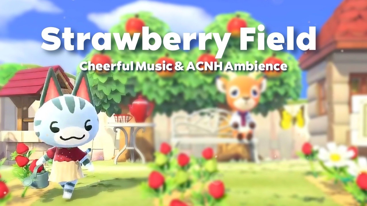 【あつ森BGM】いちご畑とカフェを楽しむさわやかな時間🍓☀️／作業用・勉強用・集中／睡眠用