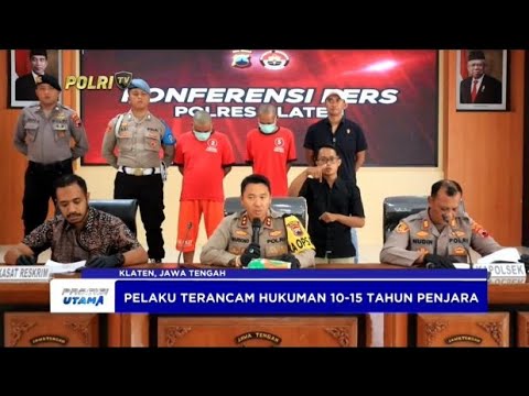 POLRES KLATEN TANGKAP MANUSIA SILVER KASUS PENGANIAYAAN