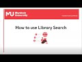 How to use Library Search
