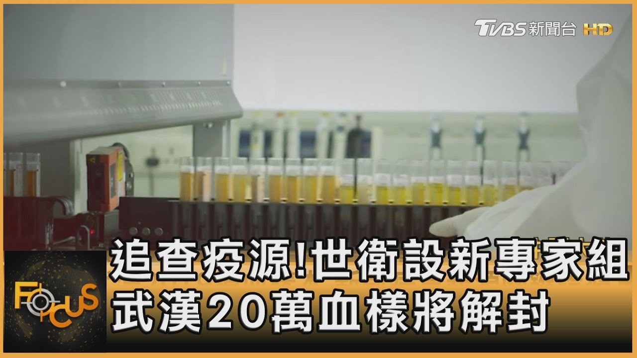 追查疫源!世衛設新專家組 武漢20萬血樣將解封