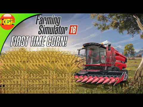 Harvesting Corn First Time in This Series | Farming Simulator 16 Timelapse gameplay
