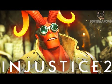 Hellboy Drops A 500 DAMAGE Combo! - Injustice 2: "Hellboy" Gameplay