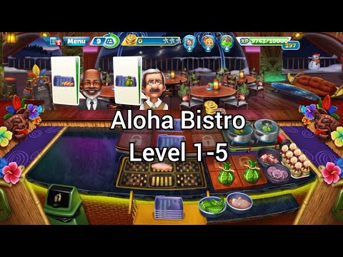 Cooking Fever - Aloha Bistro Nível 1-5