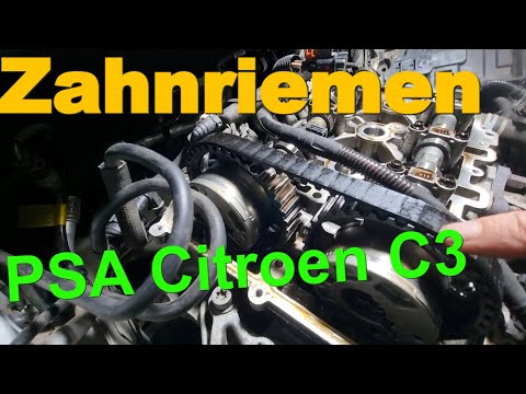 Zahnriemen in Öl Wechsel am Citroen C3 Pure Tech PSA Motoren