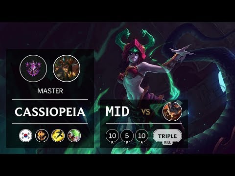 Cassiopeia Mid vs Rumble - KR Master Patch 10.1