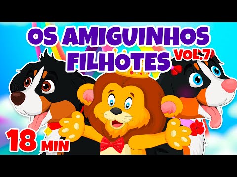 Os Amiguinhos Filhotes Vol. 7 - Giramille 18 min | Desenho Animado Musical