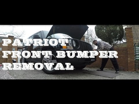 How to remove replace install front bumper Jeep patriot